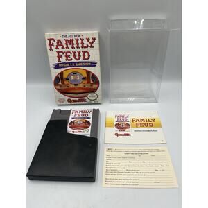 The All New Family Feud NES Game Cart, Sleeve, Box, Manual, Inserts - COMPLETE